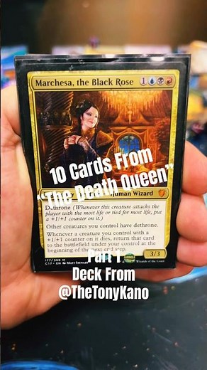 💧💀🔥 Marchesa, the Black Rose #mtg #mtgcommander #mtgcommunity #mtgdecks #commander #mtgcards #edh