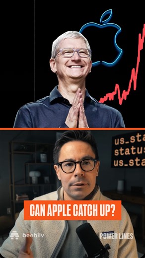 Status on Instagram: "How has Apple fallen so far behind in the AI space? Use code STATUS30 for 30% off https://www.beehiiv.com/status Get 15% off OneSkin with the code [STATUS] at https://www.oneskin.co/ #oneskinpod #ad"