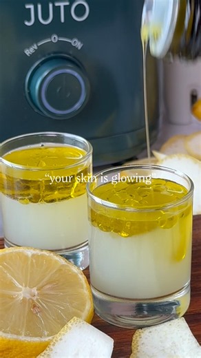 ASMR Juicing Sounds 🍋 The Lemon & Olive Oil Wellness Shot Everyone’s Talking About
