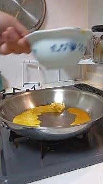 ステンレスフライパンで卵1個の卵焼きを作る方法！