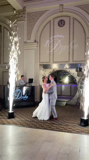 Sparkling Wedding Entrance with Cold Sparks and Indoor Sparklers