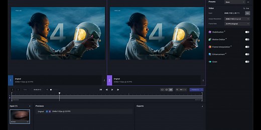 Preview Your AI Models with Direct Comparison UI With Topaz Video AI 4.0