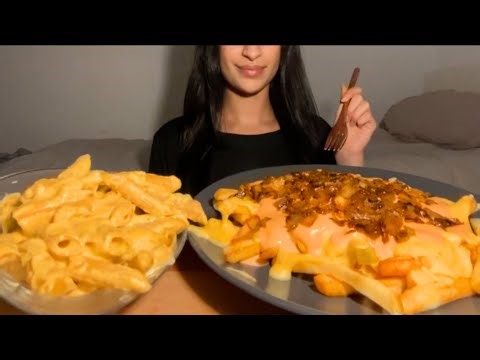 Creamiest Animal Style Fries & Mac n Cheese Mukbang ASMR | no talking