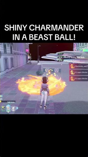 SHINY CHARMANDER IN A BEAST BALL!#pokemon #pokemonlegendsza #shinypokemon #shorts #pokemoncommunity