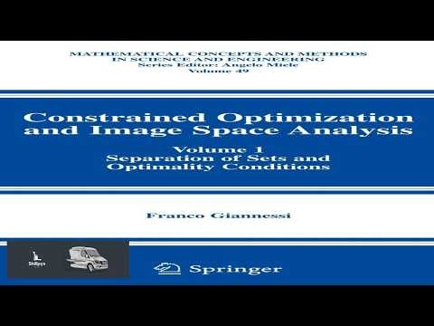 Constrained Optimization and Image Space Analysis: Volume 1: Separation of Sets