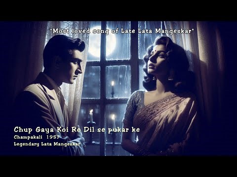 "Chhup Gaya Koi Re Dil Se Pukaar Ke | Timeless Classic Lata Mangeshkar Song | Champakali 1957"
