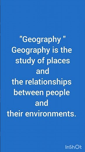 Geography subject Definition 💫| what is geography?