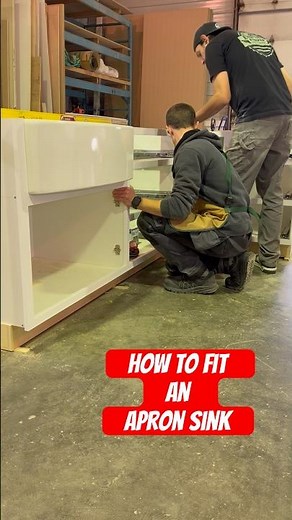 How to fit an apron sink! #cabinetmaker