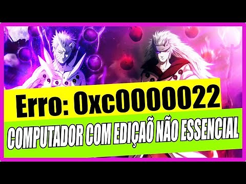 EDIÇÃO NÃO ESSENCIAL do WINDOWS ERRO de ATIVAÇÃO : 0xC0000022 & 0xC0020036