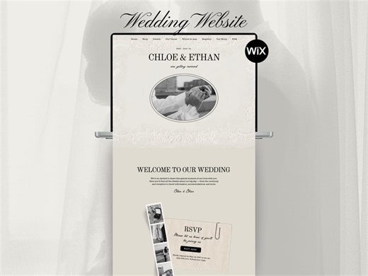 Wix Editable Wedding Website Template, Wix Wedding RSVP (digital Download) - Etsy