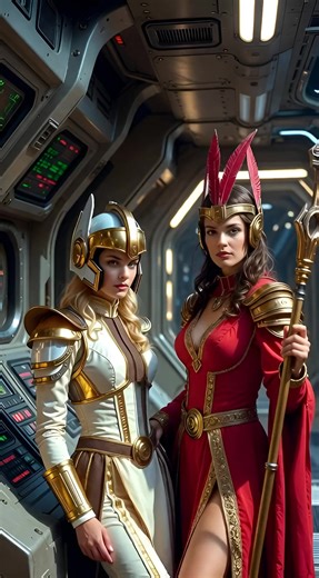 Future visions! #AIArt #AIGirls #Spaceship #Command #MagecoAI