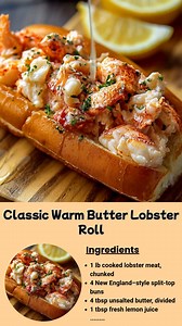 34K views · 220 reactions | Classic Warm Butter Lobster Roll Butter...