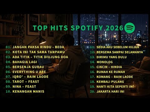 TOP HITS SPOTIFY INDONESIA 2026 | LAGU TERBARU | LAGU HITS SPOTIFY 2026 | TANPA IKLAN