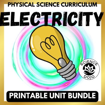 Electricity & Magnetism Unit Bundle - Electric Circuits Science Notebook