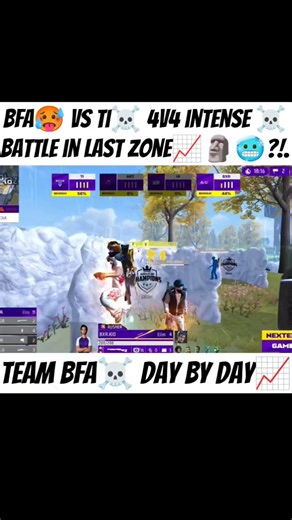 BFAXRACS☠️🥶 VS TRUE IMPACT🥵🗿 4V4 INTENSE BATTLE IN LAST ZONE📈☠️ ‪@blackflagarmy9340‬ #BFA #TI