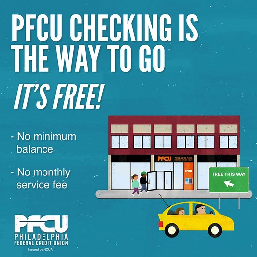 1.9K views · 28 reactions | PFCU's checking account is here to give you the best of both worlds!  With no opening deposit, no minimum balance requirements, and absolutely no monthly fees or per-check fees, PFCU makes your banking experience simple and convenient.  Join us today and enjoy hassle-free banking at its finest! | Philadelphia Federal Credit Union | Facebook