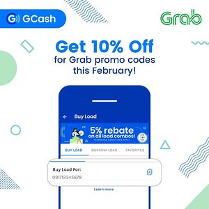 9.1K views · 266 reactions | Need a ride or a quick fix from your favorite restaurant? Purchase a Grab or GrabFood promo code using GCash this February and get 10% rebate! Tap Buy Load > Grab Promo codes to start.  Visit gcash.com/grab-10-rebate-promo/ Don't have GCash yet? Download the GCash App or register to GCash on Messenger, available for all networks! Play Store: bit.ly/GCashAndroid App Store: bit.ly/GCashiOS GCash on Messenger: m.me/gcashofficial | GCash | Facebook