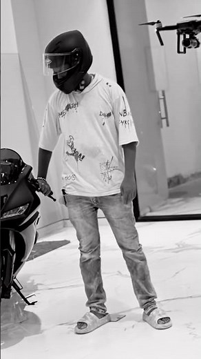 bike riding on drone camera