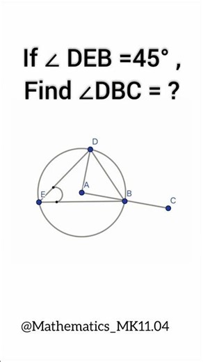 Find The value of ∠DBC .|∠DBC = ? #maths #triangle #circle##angle #class10