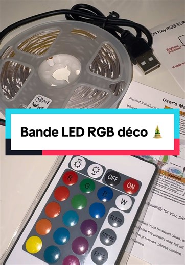 ✨ Tu veux transformer ta chambre en ambiance de rêve pour moins de 5€ ? Regarde ça 👀👇 Bande LED RGB 5V avec télécommande ! 🎨 16 couleurs différentes 🎛️ Modes flash, fade, smooth 🔌 Alimentée par USB – tu la branches partout ! Parfaite pour chambre, salon, gaming ou soirées 🎉 Petit prix, maxi effet ! Alors… tu prends quelle couleur ? 💜💙💚 #TikTokMadeMeBuyIt #decochambre #ledlights #setupgaming #Ambiance