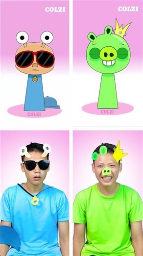 ❤️ OC Pocoyo vs OC King Pig Incredibox in Real life ❤️ #phase #incredibox