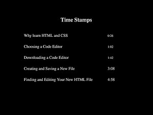 HTML: Getting Started in an Editor