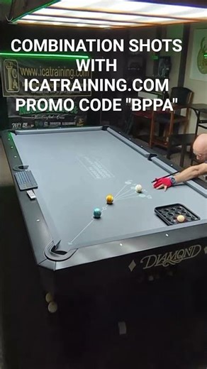COMBINATION SHOTS ICATRAINING.COM PROMO CODE BPPA #8ballpool #9ball #billiards #livestream