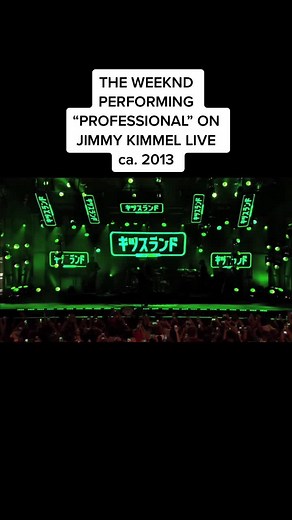 The Weeknd performing “ Professional “ on Jimmy Kimmel Live . #kissland #kisslandmatters #explore #theweeknd #xotwod #abeltesfaye #theweekndfans #xo #afterhours #dawnfm