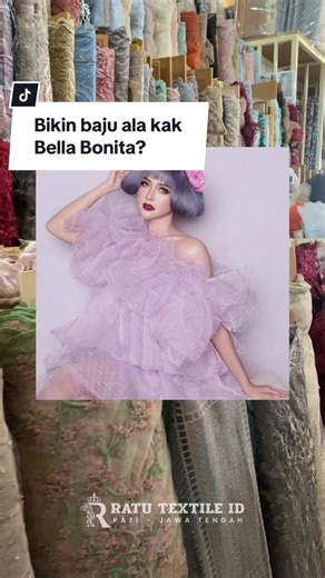 Kreasi Baju Ala Bella Bonita: Polkadot Organza