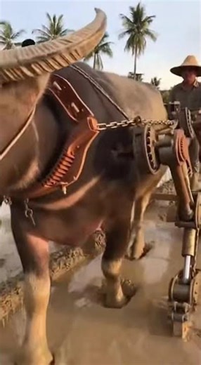 Buffalo Assisted Mech — #buffalo #mech #hybrid #farmwork #rural 2