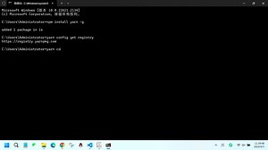 1.3.3.2-安装yarn并修改下载源为国内镜像服务器