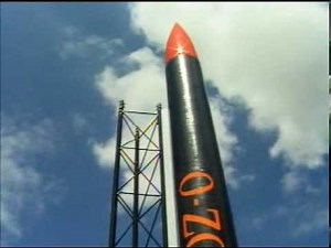 Ozone O-motor High Power Rocket Flight and Green Flame P-motor Static Firing