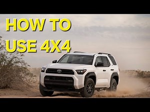 How to Use 4X4 in the 2025 Toyota 4RUNNER