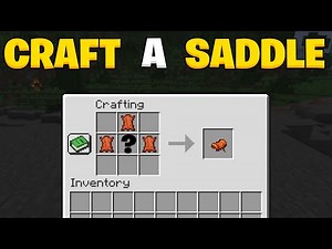 How to craft a saddle in Minecraft
