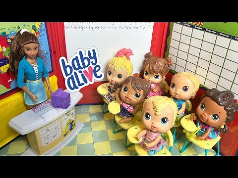 NEW Baby alive crib life dolls Morning routine ☀️ School day 🏫