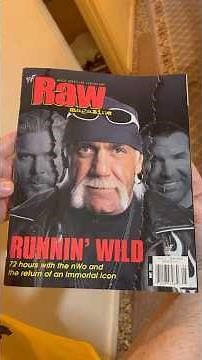 WWF Raw Wrestling Magazine with Hulk Hogan WWE #wwe #prowrestling