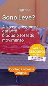 Aproveite as super ofertas Emma com Descontos Exclusivos Top 5 e garanta o melhor sono para quem sempre cuidou de você! 🛌😴 | Melhores Colchões do Brasil