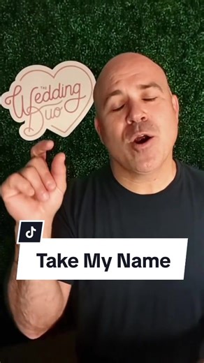 The lyrics don't get much better than this for your wedding recessional...💗 #weddingduo #weddingrecessional #weddingdaysongs #sayido #weddingtok💍 #engagedtok