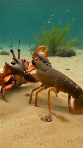 Crayfish vs Crab — Underwater Arena Clash 🦞🦀
