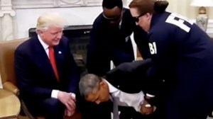 Trump shares bizarre AI video of Obama being arrested as he rants about 'years-long coup' | LBC