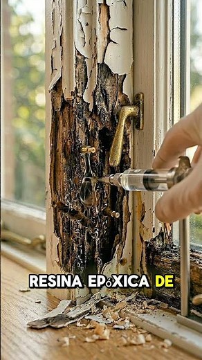 Consolidación estructural de madera con resina epóxica. #arquitectura #restauracion