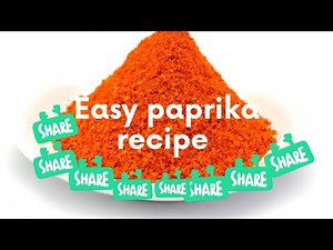 Easy paprika powder recipe