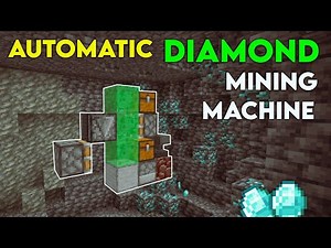 Automatic Diamond Mining Machine In Minecraft | Tunnel Bore