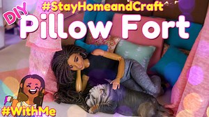 2.9K views · 124 reactions | Throwback Thursday!! CRAFTERS GOTTA CRAFT!! Watch as we transforms EASY to find household products into a Fabsome DIY Pillow Fort & Sofa for the Dollhouse  | My Froggy Stuff | Facebook