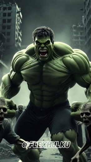 HULK vs ZOMBIES 😱 | Dark Zombie Attack in Abandoned City | Hulk Horror Short 🔥#Hulk#HulkVsZombies