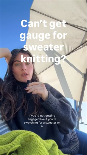 Alex | Knitting on Instagram: "Lots of questions lately about knitting and the rules of getting gauge. There are none! Needle size use is so relative, think of it as the size of step you take - inconsequential to the final effect as long as you arrive at the same destination. I’m a relaxed knitter and always size down 1 needle but sometimes 2 or more :) no difference in the final knitted sweater as long as the gauge is accurate ❤️ #knitting #strikke #knittersofinstagram #sweaterknitting #knittin