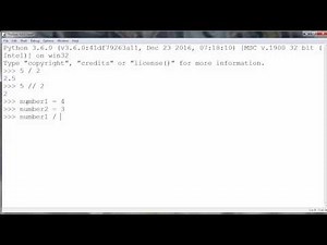 Floating Point Division and Floor Division Integer Division in Python 3 programming language