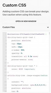 [Share] Blog Post text/overlay appears over image on hover