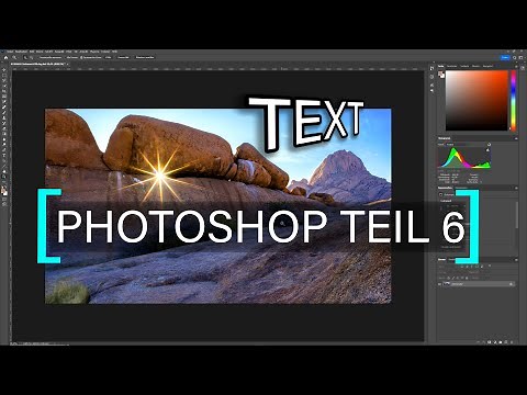 PHOTOSHOP Teil 6 | Text einfügen, Kontur, Schatten und Verzerren