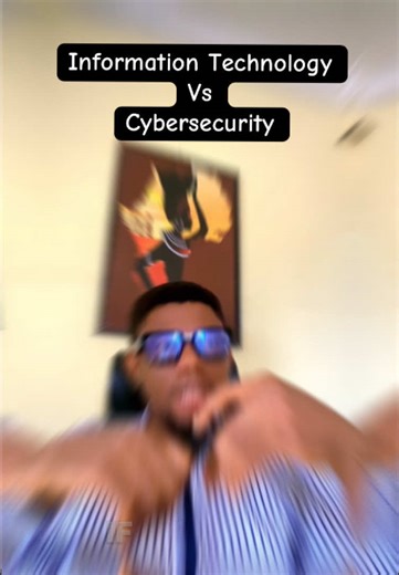 Between Information Tech & Cybersecurity. #cybersecurity #tech #fyp
